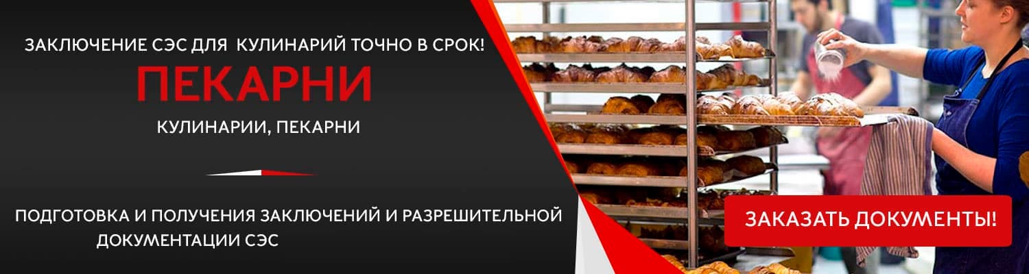 Документы для открытия пекарни в Красногорске